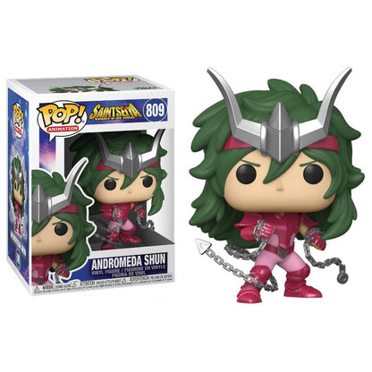 Funko Pop Cavaleiros do Zodíaco Boneco Articulado Hyoga de Cisne #808 Shiryu de Dragão #807 Shun de Andrômeda #809 Ikki de Fênix #810 Bonecos de Vinil Brinquedos