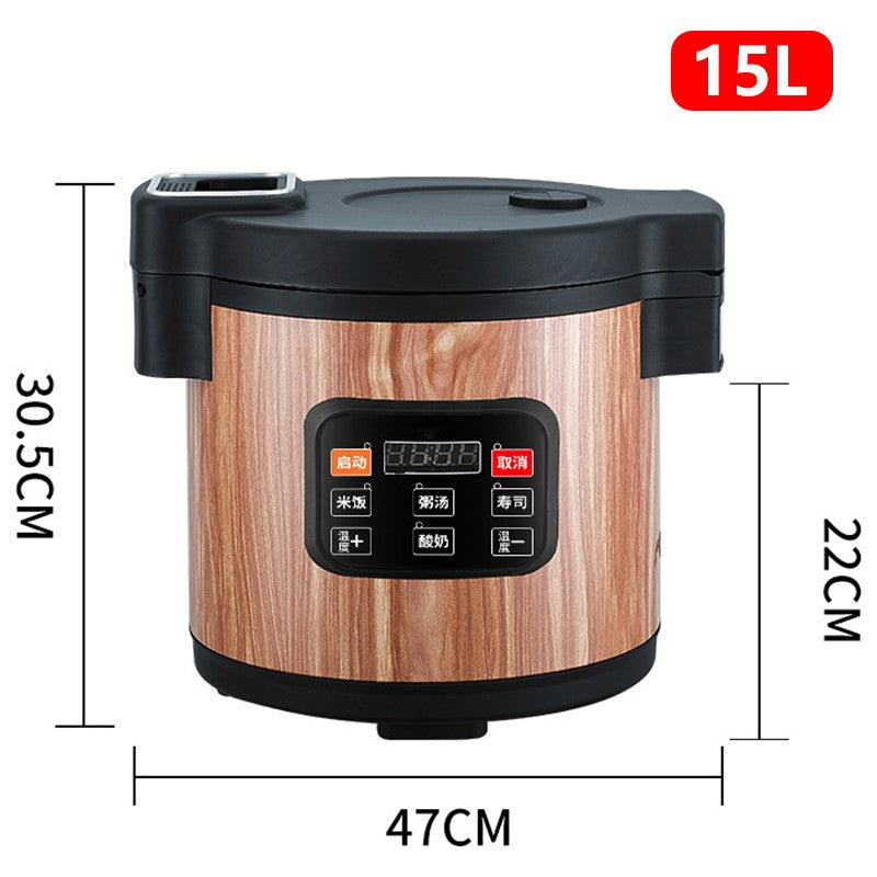 Panela Elétrica de Aquecimento de Arroz Panela de Capacidade Grande Recipiente de Alimentos com Isolamento Térmico Forro Interno Antiaderente Eletrodomésticos de Cozinha 19L/32L