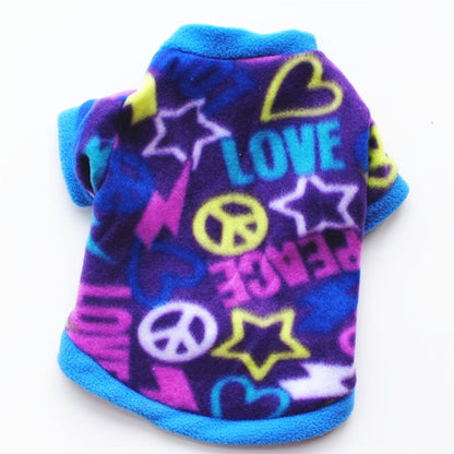 Roupas de Inverno para Cães de Estimação Chihuahua Casaco de Cachorro Filhote de Cachorro Roupas de Lã para Pug Teddy Estampadas Casacos Jaquetas Roupas Quentes para Animais de Estimação ????