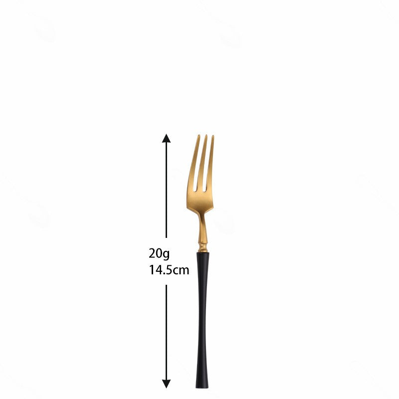 Conjunto de Talheres Matte Dourado Garfos Colheres Facas Conjunto de Talheres Aço Inoxidável Dourado Prata com Garfo de Bolo