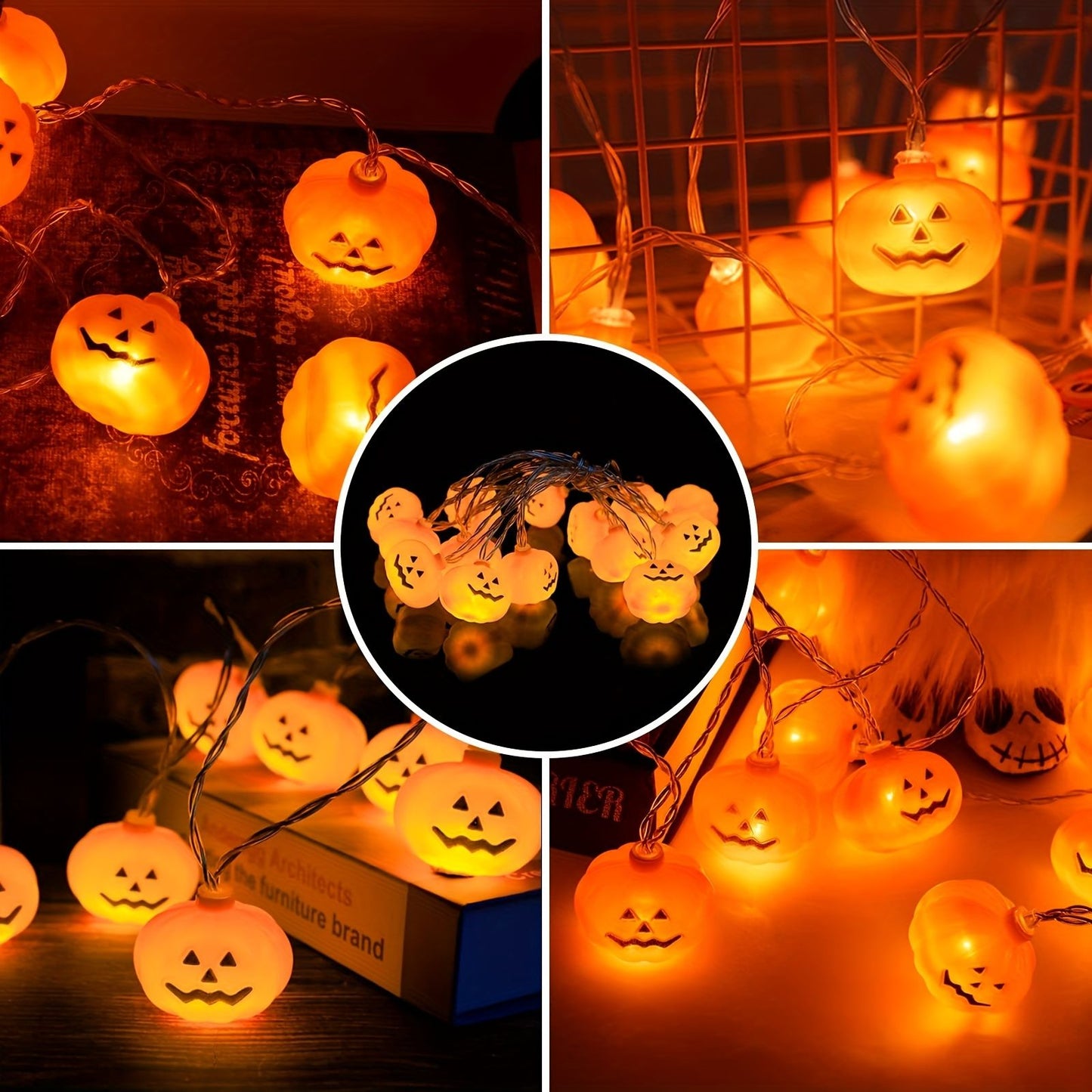 3M/4.5M Halloween Pumpkin Lantern String LED Halloween atmosphere Festival Party Garden Decoration