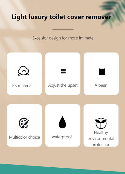 1 Pc Toilet Lid Lifting Device Light and Small PS Material to Lift the Toilet Lid Bathroom Supplies