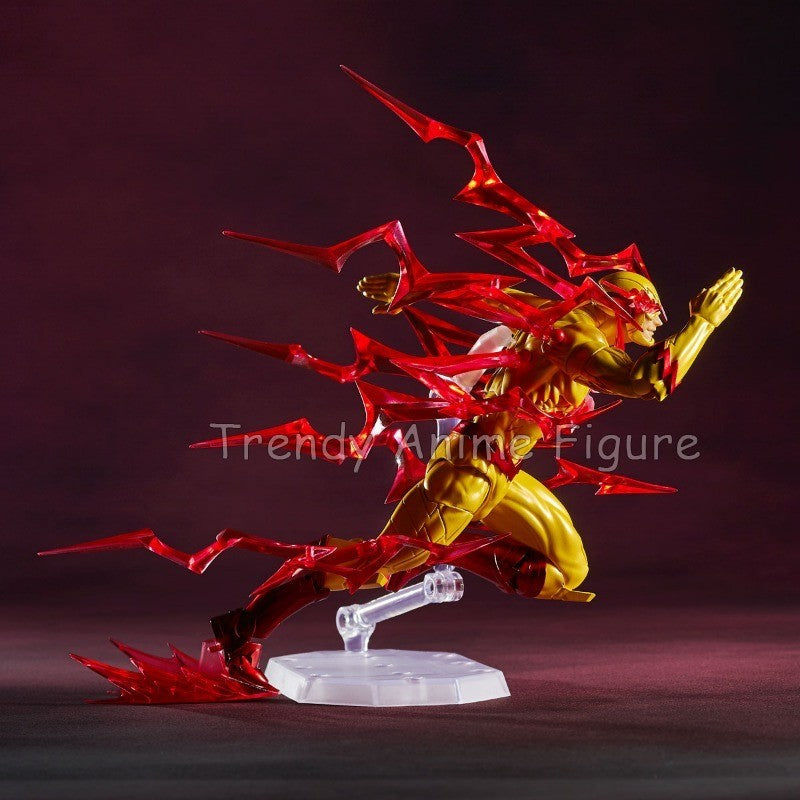 Revoltech Amazing Yamaguchi Flash Action Figure Articulado 17cm Flashpoint Modelo Kaiyodo Flash Bonecos Coleção Brinquedo Presentes de Fim de Ano