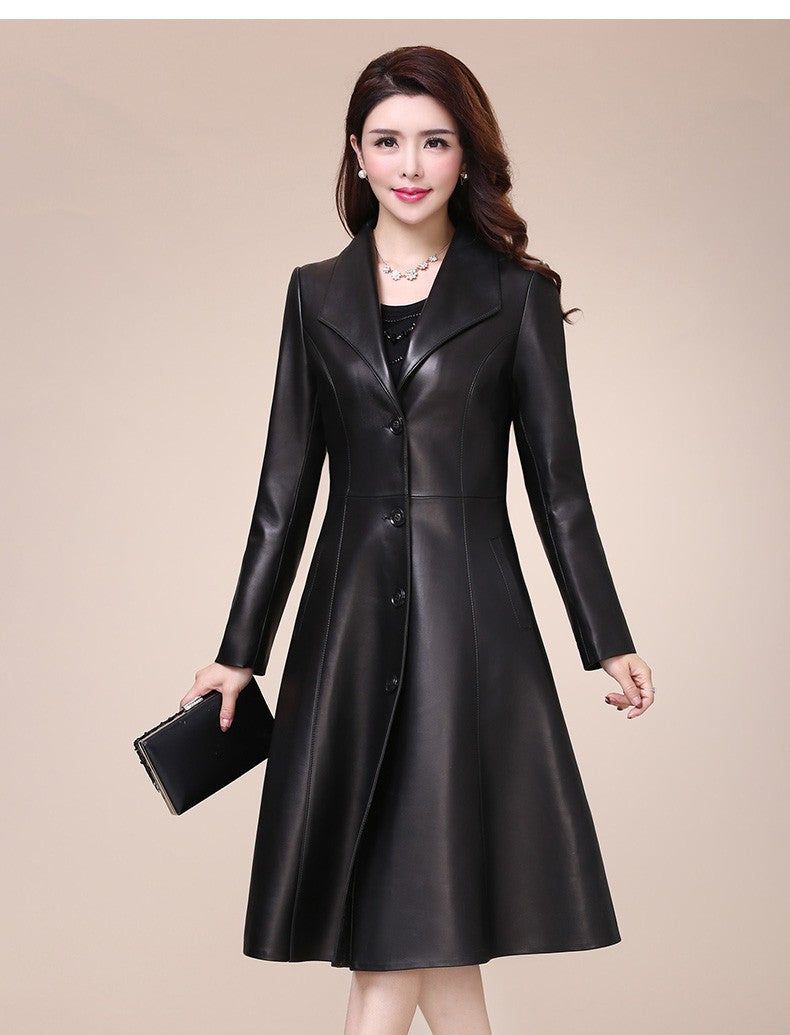 Mauroicardi Spring Autumn Fitted Soft Black Pu Leather Blazer Jacket Women Single Breasted Elegant Luxury Designer Clothes 2025