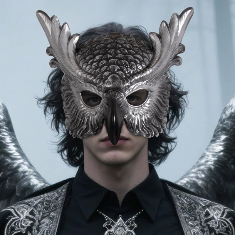Halloween Owl Mask Carnival Props Owl Mask Festival Cosplay Photo Props Atmosphere Dance Party Dress Up