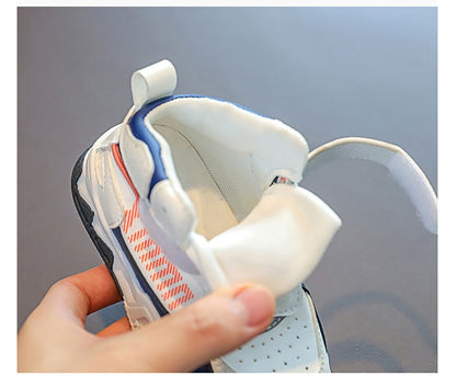 Fashion Sneakers For Kids Trend Fashion Basketball Shoes For Boy Soft-soled Anti-slippery Children's Sport Shoes Tennis Shoes