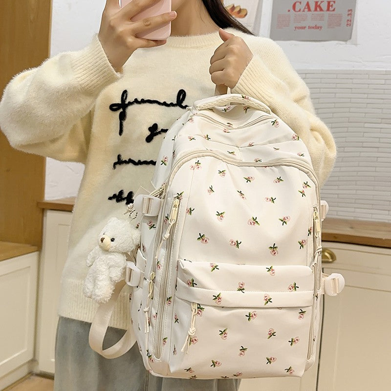 Mochila Bonitinha para Meninas Moda Bolsa Escolar Grande Capacidade Bolsa Escolar para Estudantes Bolsa de Armazenamento de Viagem Portátil para Crianças Bolsa de Praia
