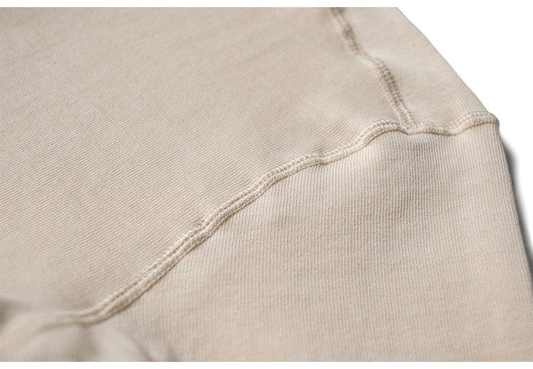 Bronson 350g Heavyweight L/S Henley Shirt Vintage Plain Base T-Shirt For Men