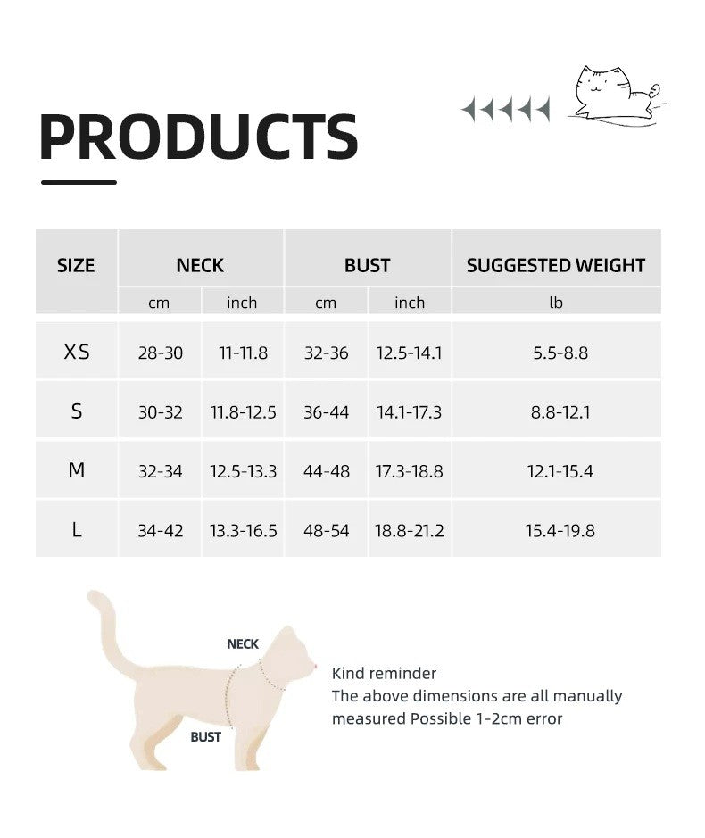 Colete Peitoral para Gatos com Estampa Xadrez, Coleira Atraente para Gatinhos, Coleira Anti-perda para Filhotes, Respirável para Exteriores, Ajustável e Refletora