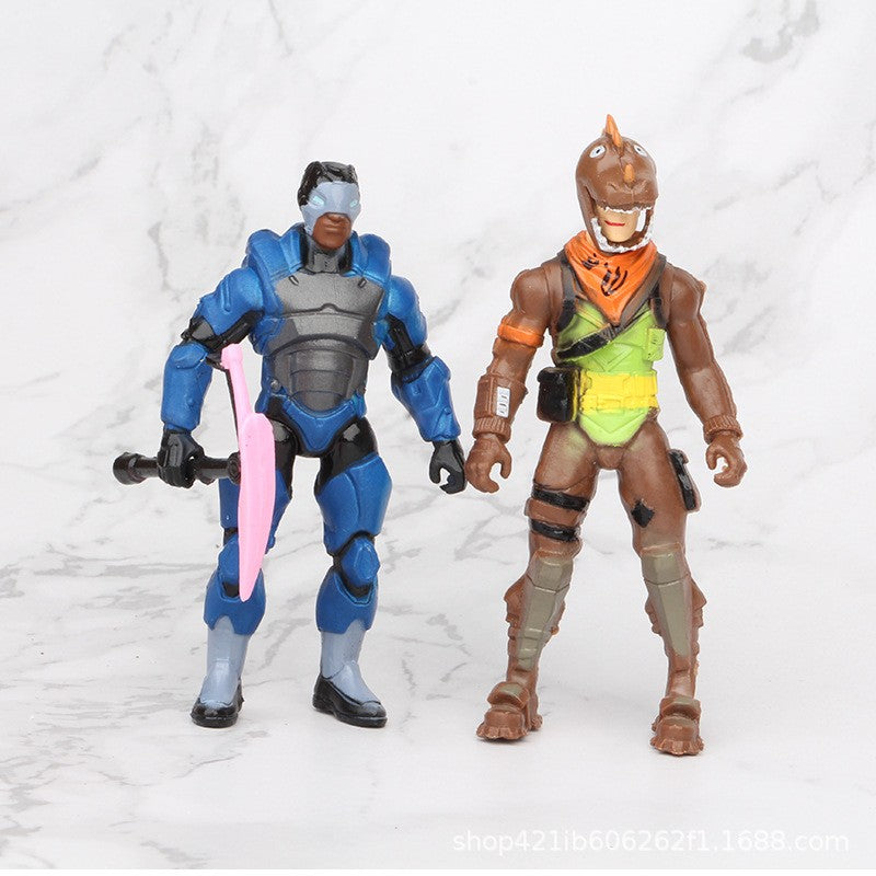 8 pçs/conjunto Fortnite Pvc Action Figure Modelo GK Jogo Fornite Brinquedo Colecionável Boneca com Arma Presente de Aniversário Infantil Natal