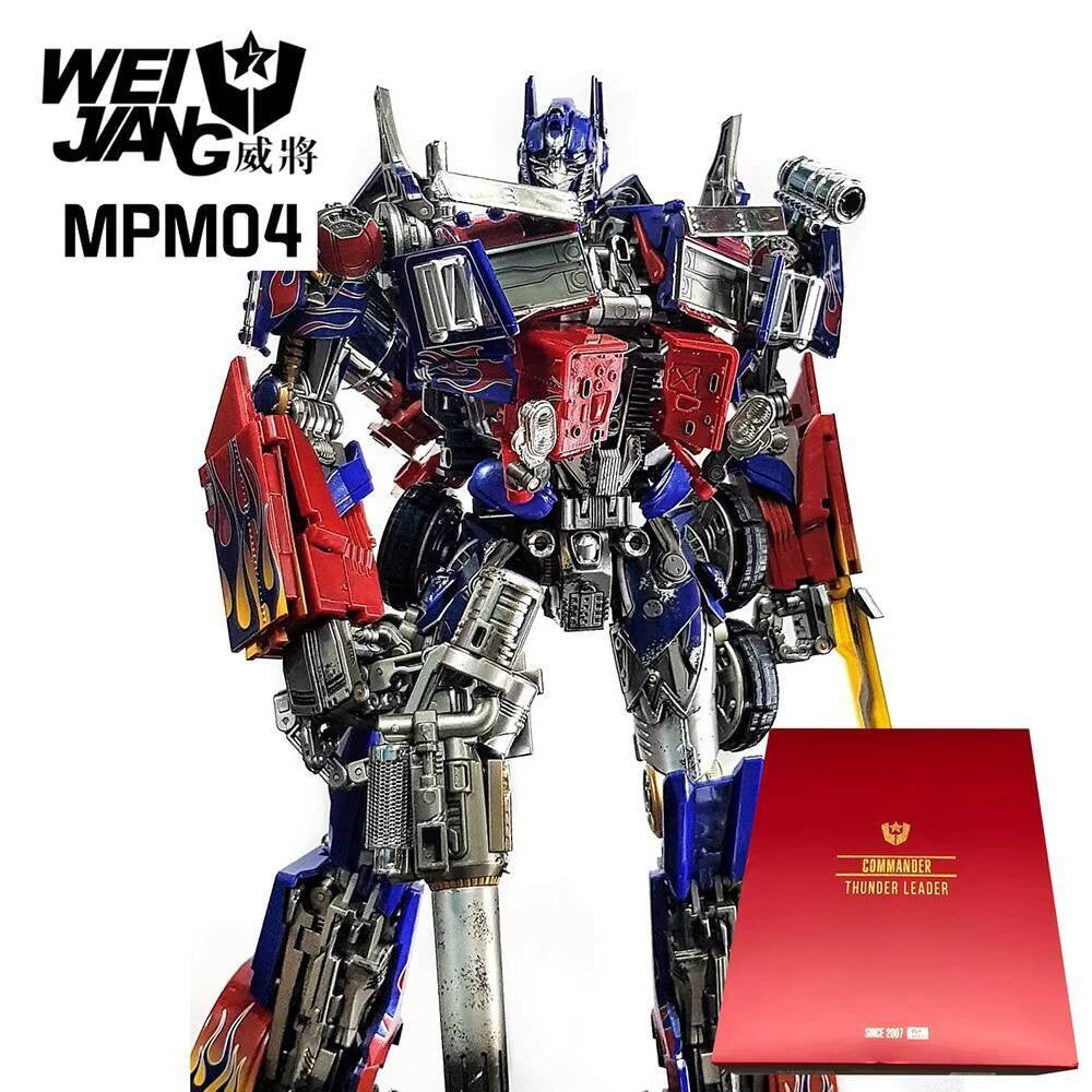 [EM ESTOQUE] WEIJIANG MPM04 OP Comandante Masterpiece Transformação Optimus Primal Action Figure Brinquedo Modelo de Filme MPM KO Deformação
