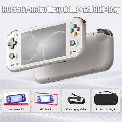 Anbernic RG 55G1 Retro Handheld Game Console Android 14 RG55G1 With 5.5 Inch Touch IPS Screen 3D Hall joystick RGB Lighting