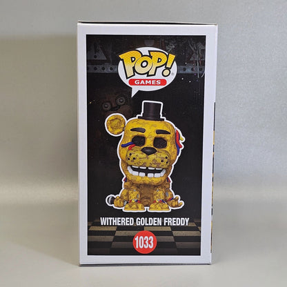 Withered Golden Freddy 1033 Bonecos FUNKO POP Five Nights at Freddy's 3.9inch Figura de Vinil Colecionável Edição Limitada Brinquedo de Presente