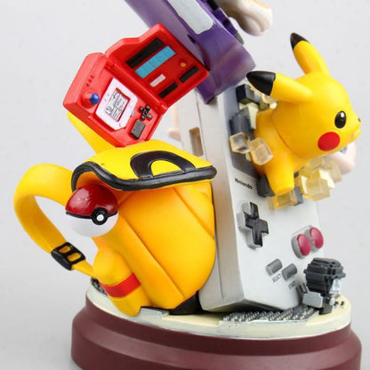 Boneco Grande Pokémon de 20cm Pikachu Charizard Mewtwo, Modelo Colecionável Anime para Decoração de Casa, Exposição, Presente