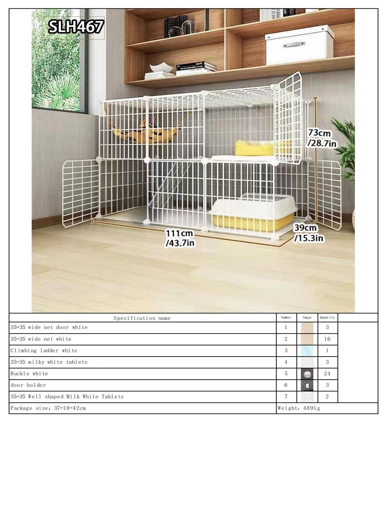 Grande Gaiola de Gato para Uso Doméstico, Vila de Gatos Gigante Interna, Estrutura de Escalada para Gatos com Espaço Livre de Várias Camadas, Casa de Gatos Luxuosa, Casa de Gatos