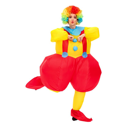 Adult Mascot Clown Inflatable Costume Anime Ballet Dress Suits Carnival Purim Halloween Party Cosplay Costumes for Man Woman