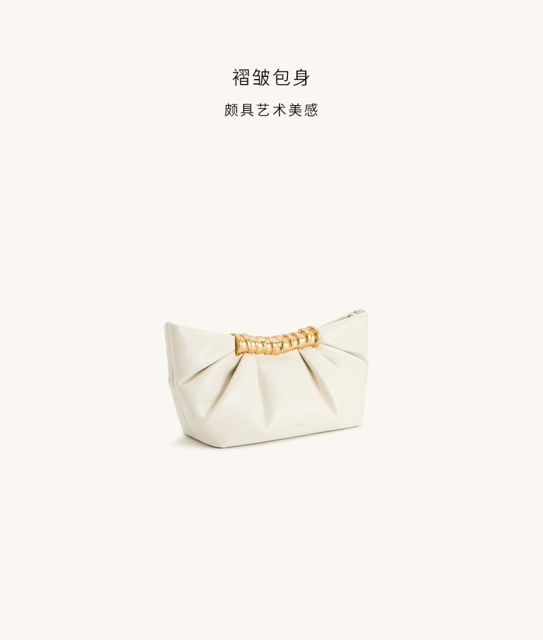 2025 Summer New Evening Handbag For Women Wrinkled Metal Fashion Bag Clutchs ????? ??????? ????????? ??????? ??????? Sac à Main