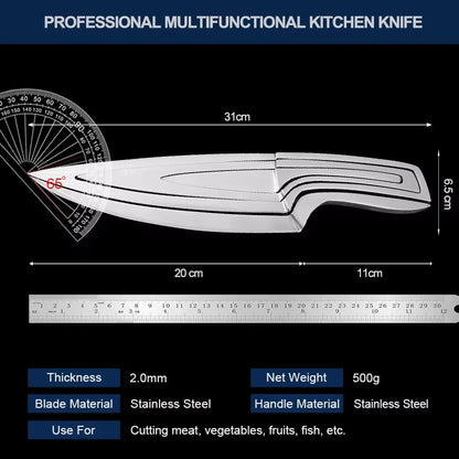 Facas de Cozinha 4 peças Conjuntos Multifuncionais de Facas em Aço Inoxidável Faca Combinada Chef Descascador Desossador Cutelo e Facas Multiuso