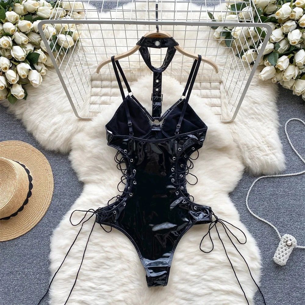 Bunny Complete Maid Cosplay Costume Set Ruffle Cosplay Vacation Halloween Outfit Halter Dress Set Outfit Costume Play Occasions