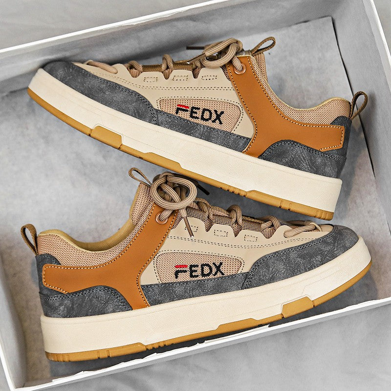 Bread Shoes for Men Trendy Board Shoes Niche Design Breathable Retro Chunky Sneakers Luxury Designer Male Casual Vulcanize Shoe