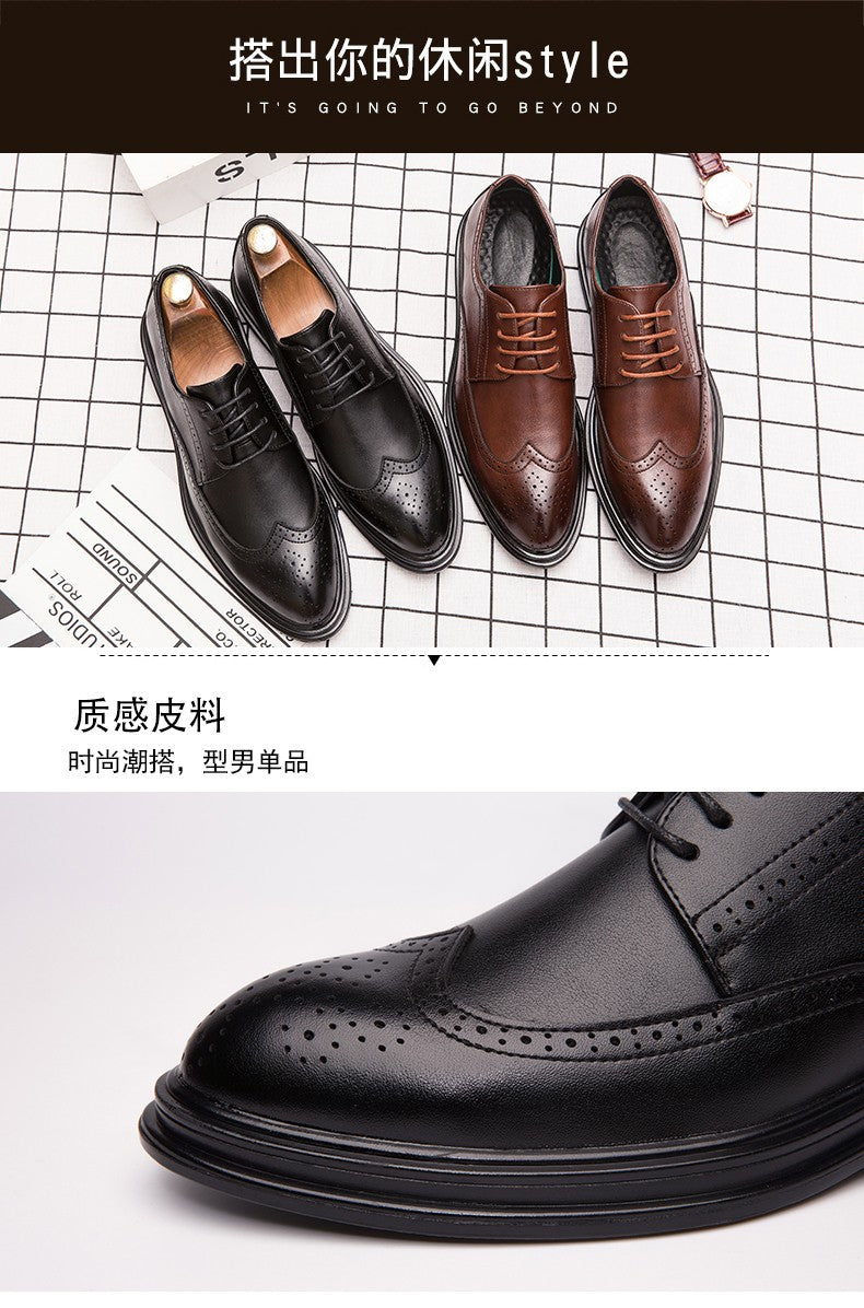 High Quality Men's Dress Shoes Classic Formal Oxford Leather Shoes Men Casual Brogues Business Shoes Man Loafers