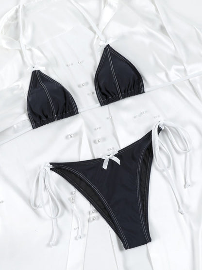 Sexy Swimwear Women Butterfly Bikinis Print Swimsuit Triagle Beachwear Bandage Bathing Suits Micro Biquini