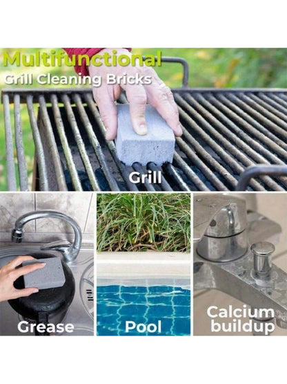 1PCS BBQ Grill Cleaning Brush Brick Block Barbecue Cleaning Stone Pumice Brick for Barbecue Rack Outdoor Kitchen BBQ Tools