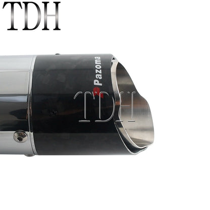 Motorcycle Exhaust System Carbon Fiber Muffler Pipe For Harley Street Road Glide ST FLTRXST FLHXST FLHX PAZOMA Exhaust Mufflers