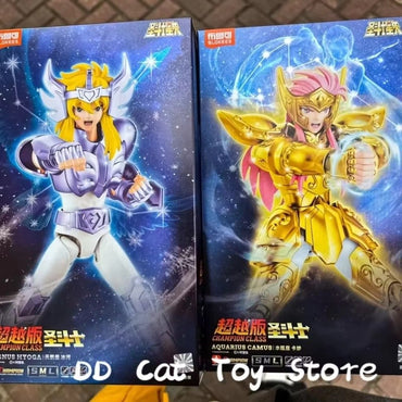 In Stock Original blokees Saint Seiya Champion Series Action Figure Set Camus Hyoga Assembled Collectible Anime Figure Xmas Gift