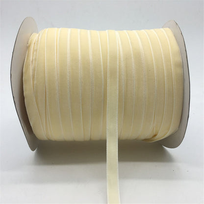 50yards 10mm Velvet Ribbon For DIY Handmade Gift Bouquet Wrapping Supplies Home Party Decorations Christmas Webbing Trimming