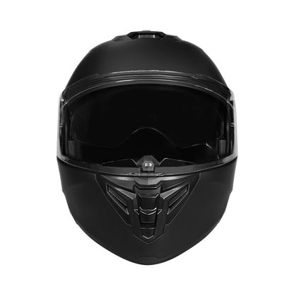 Capacete de motocicleta quente e elegante de inverno com rosto completo e capacete completo e inversão de lente dupla