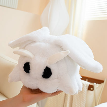 White Moth Plush Pillow Toy Soft Cartoon Moth Plushie Cute Night Butterfly Stuffed Animal Doll Xmas Birthday Gift