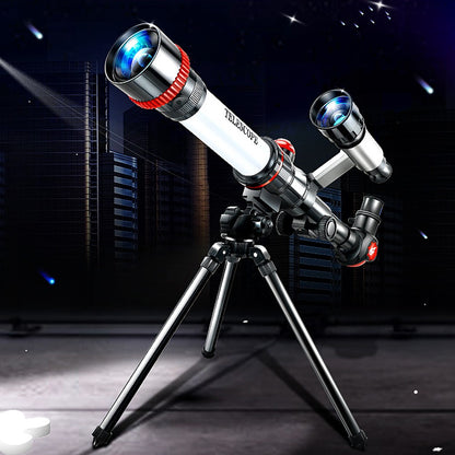 Telescópio Profissional Astronômico Infantil Estudantes Observação de Estrelas Monocular Portátil HD Lua Espaço Planeta Observação Presente Infantil