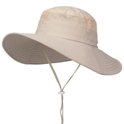 UV-proof Big Eaves Hat Summer Sunshade Fisherman Sunscreen Outdoor fishing Waterproof Quick drying Breathable Umbrella Cap Men