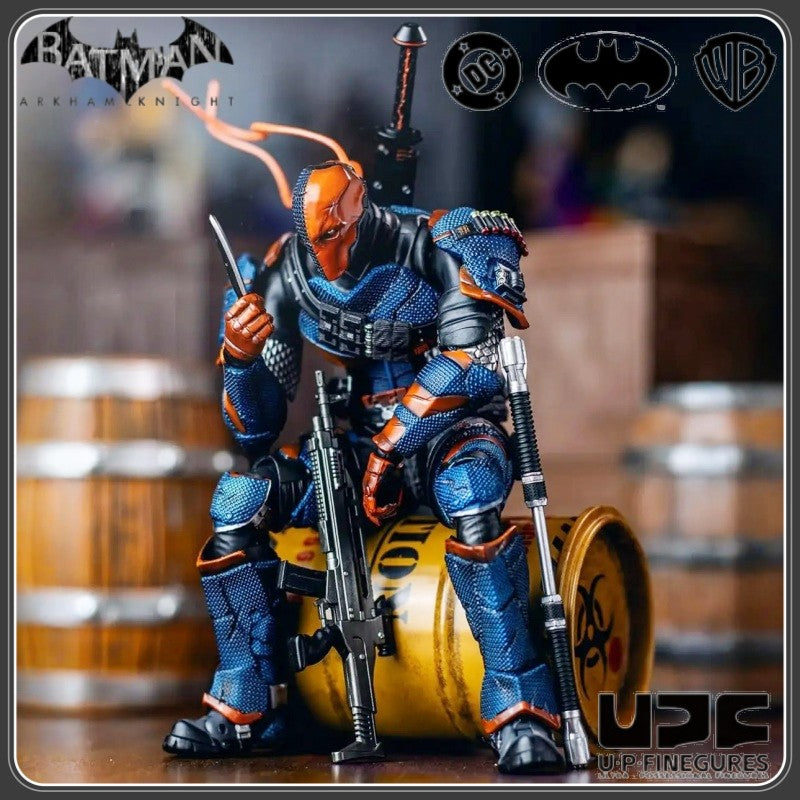 In Stock 1/12 Upfinegures Lpzz Deathstroke Arkham Knight Game Peripherals DC002 Anime Action Figure Model Toy Collectibles Gift