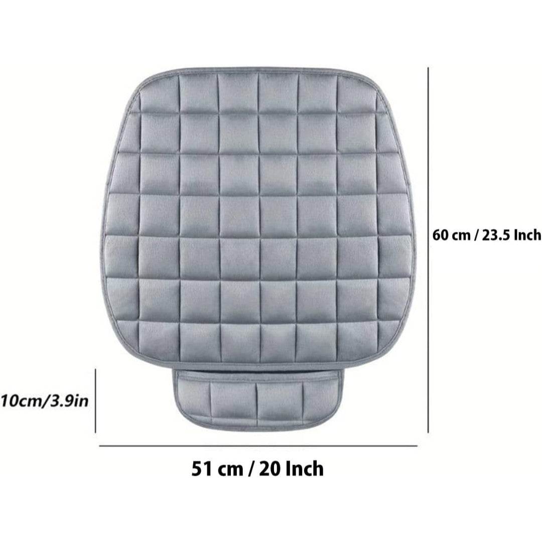 1Pc Soft Car Seat Cover Winter Warm Plush Automotive Seat Cushion Anti Slip Universal Auto Seat Protector