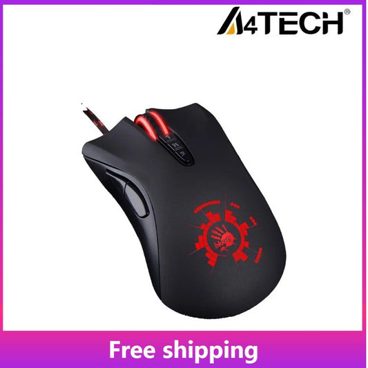 Mouse Gamer A4Tech Bloody A91 com Fio, Macro Instantâneo de Um Clique Io1.1, Motor Óptico e 8 Botões Programáveis