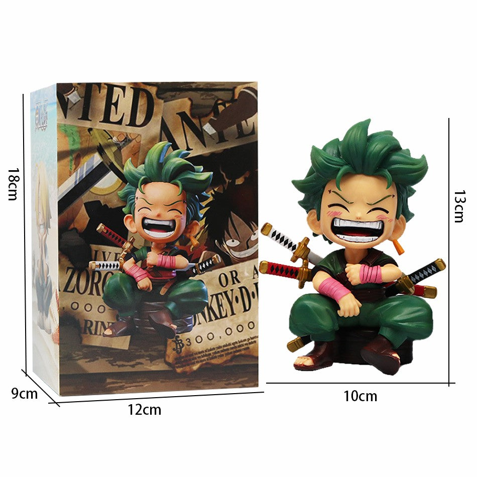 One Piece Portátil Luffy Zoro Portgas D. Ace Sentado Yamato Q Versão Jogo de Moda Desenho Animado Anime Carro Ornamento Presente