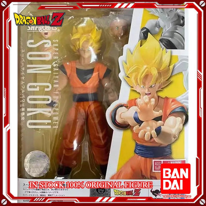 Original Bandai Dragon Ball Z S.H.Figuarts Super Saiyan God Blue Son Gokou SHF Son Goku Blue  Action Figure Model Toys
