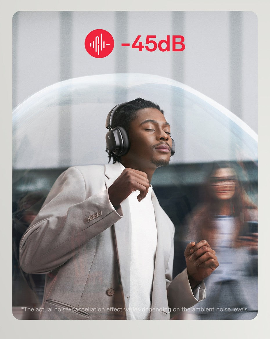 Baseus ANC Wireless Headphone Hi-Res LDAC Headset Bluetooth 5.4 BISA Pro Spatial Audio 50mm Driver Overhead Earphone Bowie 30Max