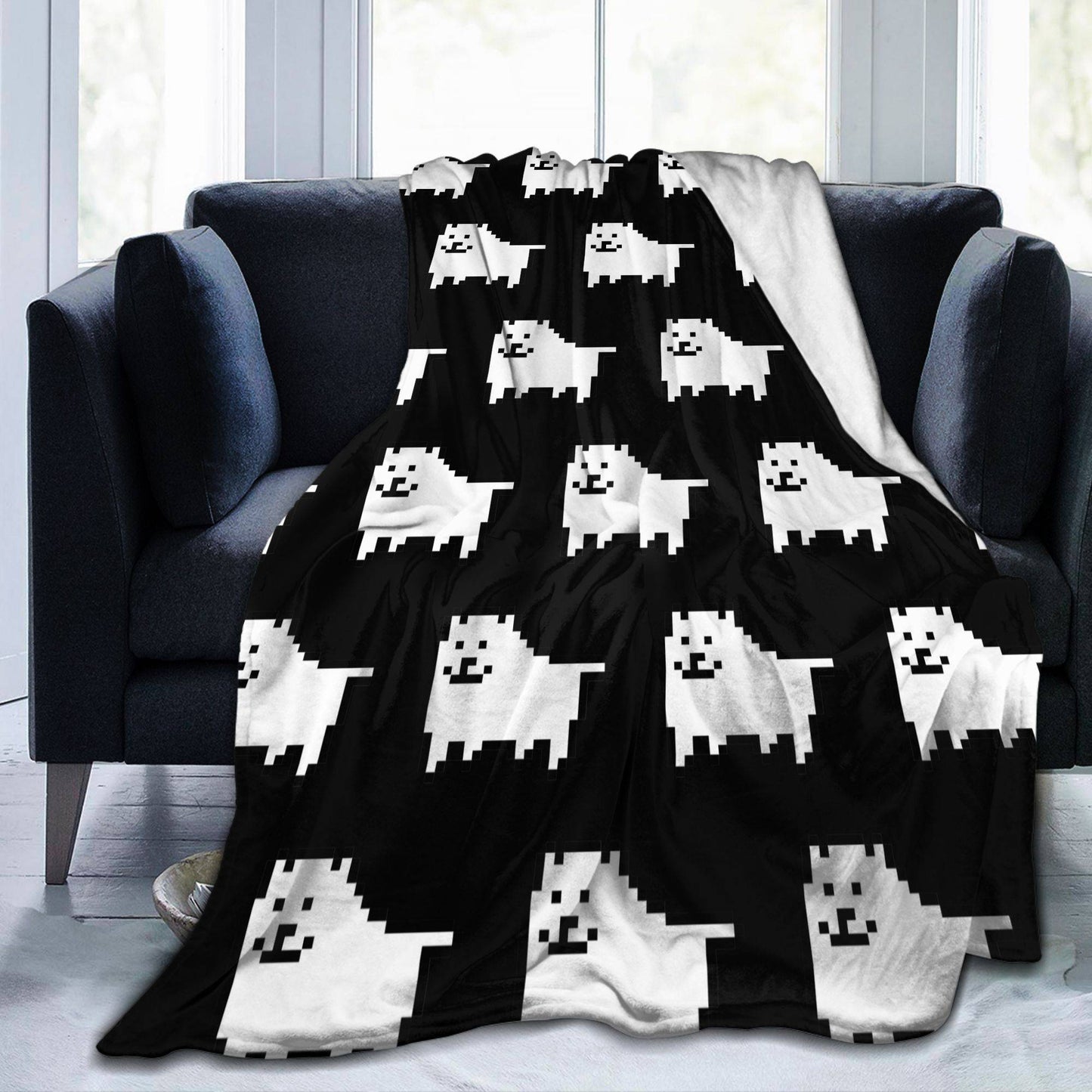 Annoying Dog Game Cobertores Undertale Manta de flanela para quarto, sofá, estampada, ultrassuave e quente