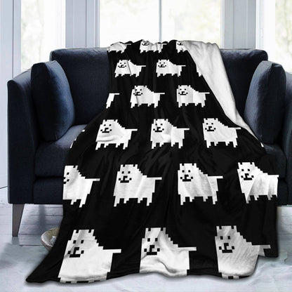 Annoying Dog Game Cobertores Undertale Manta de flanela para quarto, sofá, estampada, ultrassuave e quente