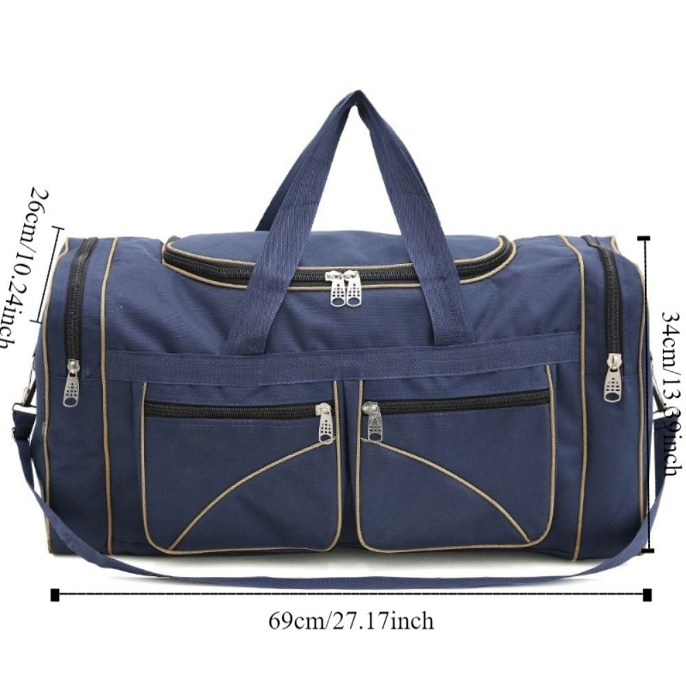 Large Capacity Travel Duffel Bag Waterproof Durable Outdoor Sports Bag Multi-pocket Oxford Cloth Large Travel Bag Gym Workouts