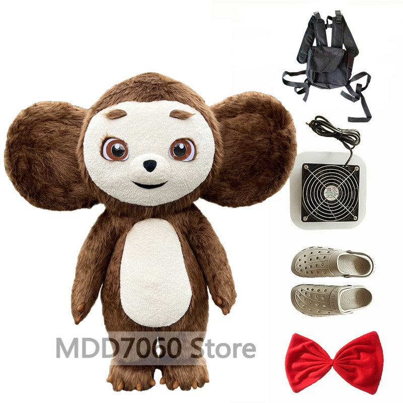 Giant Panda Inflatable Costume Street Funny Polar Bear Mascot Costume Party Role Playing Plush Inflatable Mascot Costume