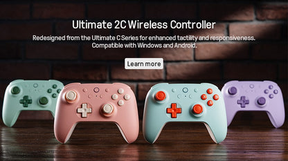 8BitDo Ultimate C Wired Gaming Controller for Xbox, RGB Lighting Fire Ring and Hall Effect Joysticks, Windows 10/11