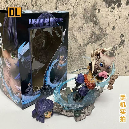 Demon Slayer Hashibira Inosuke G5 Anime Figura Robô Colecionável Boneco de Ação Presente