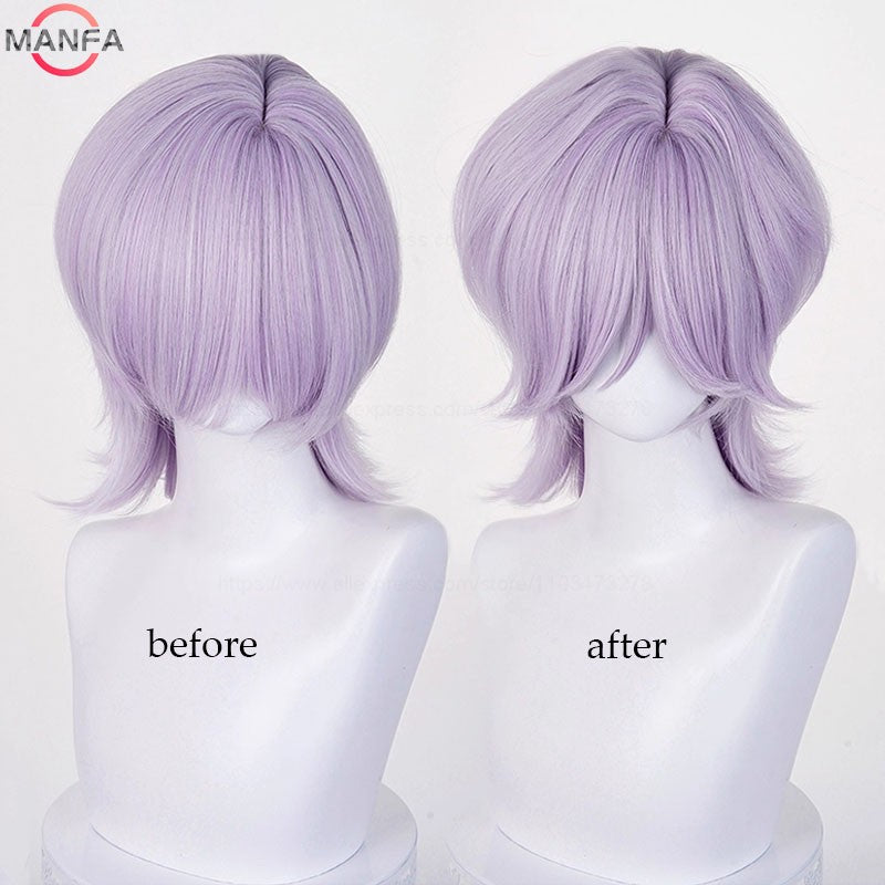 Current fashion trend music singer team role-playing wig Heat Resistant Synthetic Hair Anime Wigs +Wig Cap