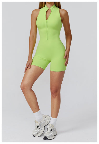 New Sexy Sports Set Women Gym Set Shorts Training Yoga Clothes Women Rompers Stretch Sports Jumpsuit Female Workout Bodysuits