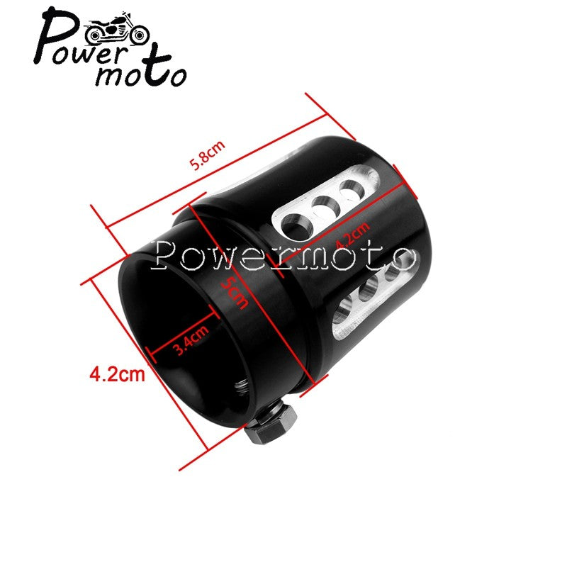 Custom 1-3/4" Exhaust Tip Cafe Racer Tail Pipe Cap for Harley Touring Sportster XL Chopper Bobber Scrambler XS650 CB500