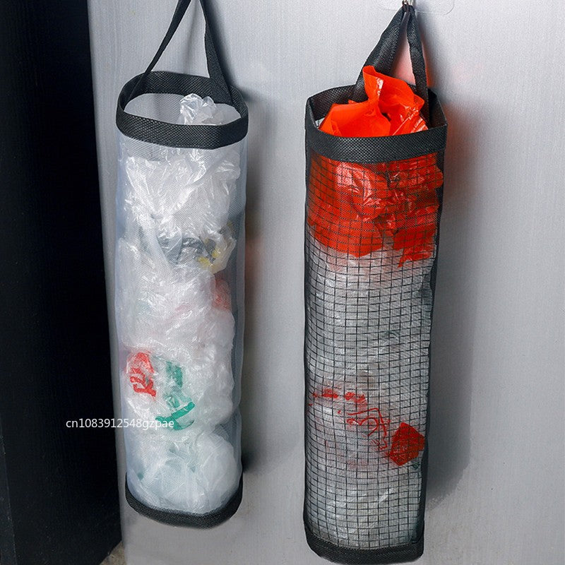 1-5PCS Kitchen Garbage Bag Storage Grocery Bag Holder Wall Mount Plastic Bag Holder Dispenser Hanging Storage Garbage Organizer